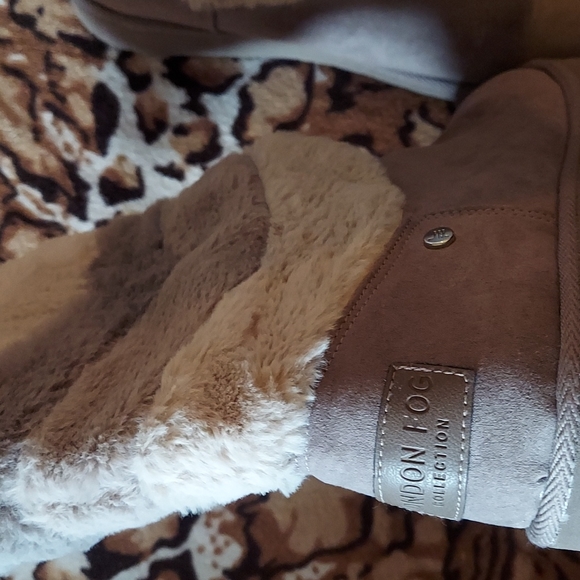 London Fog faux fur booties 9.5M - Picture 4 of 9